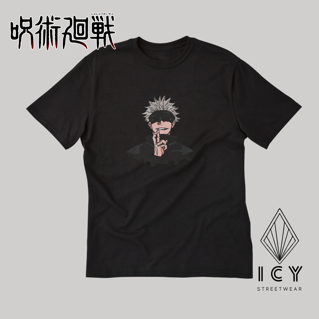 PLAYERA BORDADA SATORU GOJO JUJUTSU KAISEN