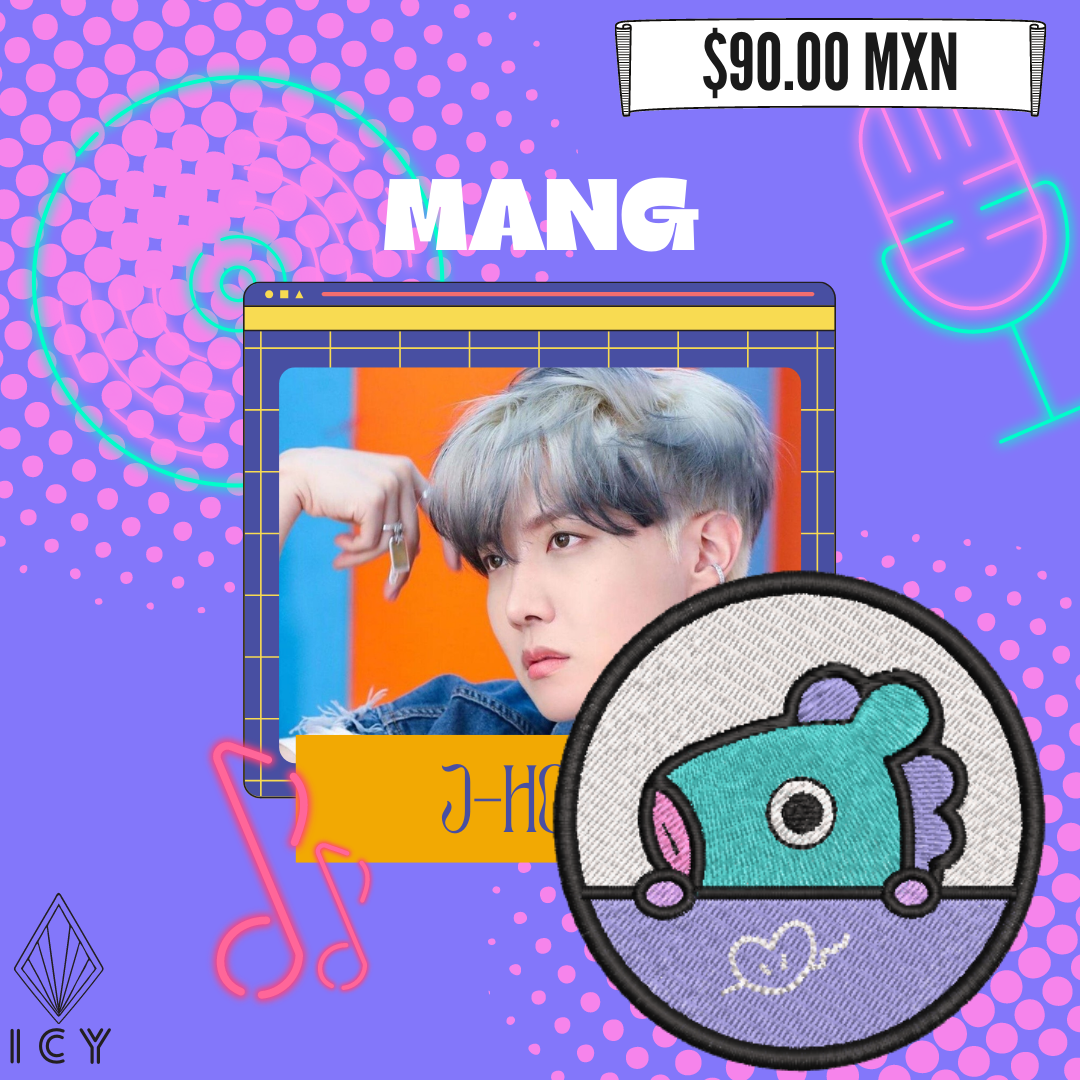 MANG PARCHE BORDADO CIRCULAR - BTS