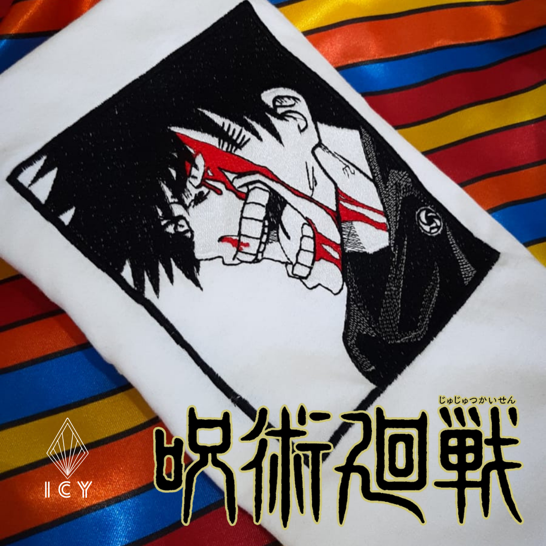 MEGUMI FUSHIGURO JUJUTSU KAISEN SUDADERA BORDADA