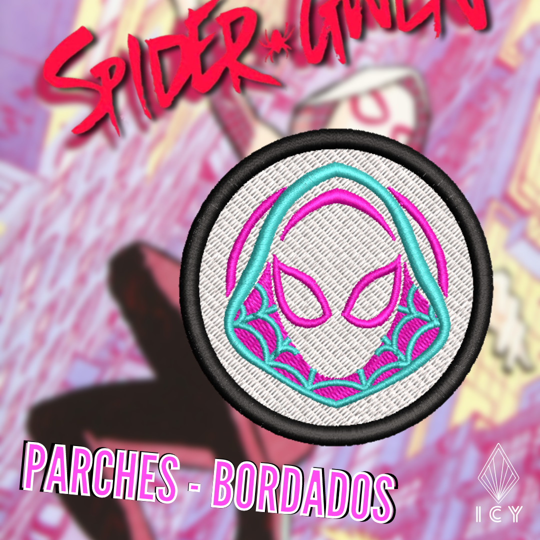 SPIDER-GWEN PARCHE BORDADO