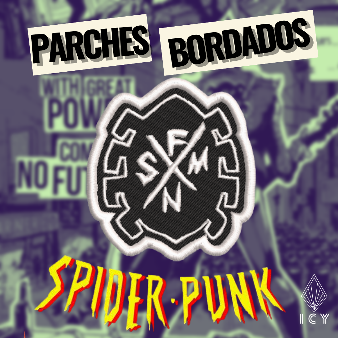 SPIDER-PUNK PARCHE BORDADO